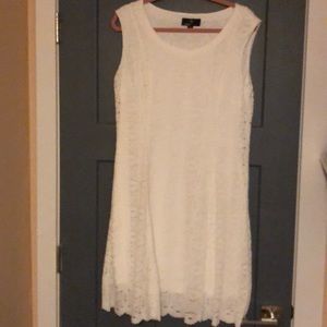 Ronni Nicole white lace dress size 12